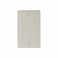 Eaton 2129LA Blank wallplate, Lt. Almond, Blank Cutout, Thermoset, Single- gang, Standard