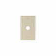 Eaton 2159V-BOX Telephone and coaxial wallplate, Ivory, 0.625" Hole Cutout, Thermoset, Single- gang, Standard, ED Box