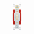 Eaton 2225V Arrow Hart industrial grade toggle switch, Maintained toggle, #14-10 AWG, 20A, Flush, 120/277V, Back/side, Screw, Ivory, Load type: Motor Control, Fan, LED, Incandescent, ELV, MLV, CFL, Flourescent, Halogen, 1-pole, Brass, Urea
