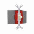 Eaton 2226V Arrow Hart industrial grade toggle switch,Maintained toggle,#14-10 AWG,20A,Flush,120/277V,Back/side,Screw,Ivory,Load type: Motor Control,Fan,LED,Incandescent,ELV,MLV,CFL,Flourescent,Halogen,Double-Pole,Brass,Urea,Pack of 10