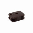 Eaton 2609B-BU straight blade connector , #18-10 AWG, 10A, Residential, 125V, Back wire, Brown, Brass, Thermoplastic, 1-15R, Two-pole, two-wire, non grounding, Insulation piercing, 18-2 SPT-1 cord, Thermoplastic, Bulk