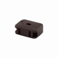 Eaton 2609B-BU straight blade connector , #18-10 AWG, 10A, Residential, 125V, Back wire, Brown, Brass, Thermoplastic, 1-15R, Two-pole, two-wire, non grounding, Insulation piercing, 18-2 SPT-1 cord, Thermoplastic, Bulk