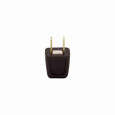 Eaton 2601-6B-BU straight blade plug , #18-10 AWG, 10A, Residential, 125V, Back wire, Brown, Brass, Thermoplastic, 1-15P, Two-pole, two-wire, non grounding, Insulation piercing, 18-2 SPT-1 cord, Thermoplastic, Bulk, polarized