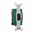 Eaton 3031L locking switch, #14-10 AWG, 30A, 120/277V, Back and side wiring, Key actuator, Maintained closure, Brown, Single-pole, Urea