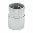 Eaton 3765 locking plug, #10-6 AWG, 50A, Industrial, 600 Vac, 250Vdc, Back wiring, Steel, Armored, Non-NEMA, Three-pole, Four-wire, grounding, Steel, 0.68 to 1.13 in, California standard
