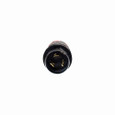 Eaton 3765EX locking plug, #10-6 AWG, 50A, Industrial, 600 Vac, 250Vdc, Back wiring, Black, red, Pro grip, Non-NEMA, Three-pole, Four-wire, grounding, Nylon, 0.44 to 1.06 in