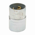 Eaton 3763 locking plug, #10-6 AWG, 50A, Industrial, 600 Vac, 250Vdc, Back wiring, Steel, Armored, Non-NEMA, Two-pole, Three-wire, grounding, Steel, 0.68 to 1.13 in