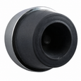 Don-Jo 1402 Wall Bumper Door Stop, 1-1/8" Projection, 1-1/2" Diameter, Brass