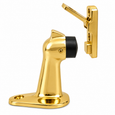 Don-Jo 1453 Floor Door Stop, 2-1/2" x 1-1/2" Base, 3" Height, Cast Brass