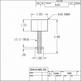 Don-Jo 1462 Detention Floor Stop in Black with Rubber Fasteners
