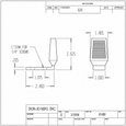 Don-Jo 1480 Rubber Angle Floor Stop in Satin Chrome Finish, Brass Construction