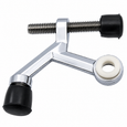 Don-Jo 1500 Hinge Pin Door Stop, 70-100 Degree Range, Cast Zinc Construction