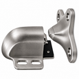Don-Jo 1520 Floor Door Holder in Satin Chrome, 3" W x 3-1/2" H, Cast Brass