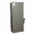 Eaton 3MFS600RT main fusible switch, 600A, Aluminum, NEMA 3R, Overhead, Class T, 100 kAIC, Four-wire, Three-phase, Barrier kits: 400A-800A fusible switches: Bottom feed-3MFSBBK, Top feed-3MFSTB, 120/208V, (2) #4 AWG-600 kcmil