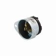 Eaton 5278-BOX Arrow Hart straight blade flanged inlet , #16-12 AWG, 15A, Industrial, 125V, Back wire, Metal, Brass, Thermoplastic and Steel, 5-15P, Two-pole, three-wire, grounding, Screw, Nylon, ED Box