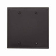 Eaton 5137BK Blank wallplate, Black, Blank Cutout, Nylon, Two- gang, Standard