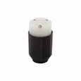 Eaton 5669N Arrow Hart auto grip straight blade connector,#18-12 AWG,15A,Industrial,250V,Back wire,Black and white,Brass,Polycarbonate with thermoplastic housing,6-15R,Two-pole,three-wire,grounding,Screw,0.33-0.66",Nylon,Core pack