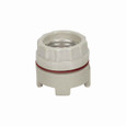 Eaton 609-BOX lampholder, Keyless switch, Medium base, 9 inch lead, White, Porcelain, 250V, 660W 239809