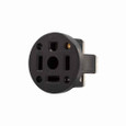 Eaton 60-BU power device receptacle, #12 - 4 AWG, 60A, Panel, 125/250V, Back, Black, NEMA 14-60R, Three-pole, Four-wire, Three-pole, four-wire, grounding, Screw, Glass-filled nylon, Power