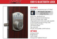 Lockey Lockey EB915 Electronic Bluetooth Keypad Deadbolt Door Lock LOCEB915