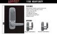Lockey 1150 Mechanical Keyless Heavy Duty Lever Lock