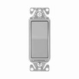 Eaton 7501GY-BOX standard grade decorator switch, Box, #14-12 AWG, 15A, Flush, 120/277V, Back/push, Decorator, Maintained, Gray, Motor Control, Fan, LED, Incand, ELV,MLV,CFL, Florscnt, Halogen, Single-pole, Thermoplastic 627859