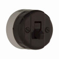 Eaton 735B-BOX standard grade switch, Switch, 5A, 10A, Surface, 125/250V, Side wire, Brown, Polycarbonate, Single-pole