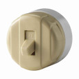 Eaton 735V-BOX standard grade switch, Switch, 10A, Wall, 125/250V, Side wire, Toggle, Ivory, Polycarbonate, Single-pole