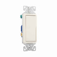 Eaton 7503LA standard grade decorator switch, #14-12 AWG, 15A, Flush, 120/277V, Back/push, Decorator, Maintained, Light almond, Motor Control, Fan, LED, Incand, ELV,MLV,CFL, Florscnt, Halogen, Three-way, Thermoplastic 627651 Eaton 7503LA standard grade decorator switch, #14-12 AWG, 15A, Flush, 120/277V, Back/push, Decorator, Maintained, Light almond, Motor Control, Fan, LED, Incand, ELV,MLV,CFL, Florscnt, Halogen, Three-way, Thermoplastic 627651
