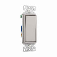 Eaton 7503SG-BOX decorator dimmer switch, 15A, 120/277V, Back push wiring, Slvr gran, 3-way 752827