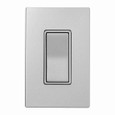 Eaton 7503SG-BOX decorator dimmer switch, 15A, 120/277V, Back push wiring, Slvr gran, 3-way 752827