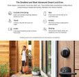 Level Level Lock Touch Edition - Smart Lock Bluetooth Replacement Deadbolt with App/Key/Voice Assistant Access C-L