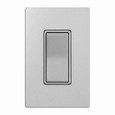 Eaton 7501SG-BOX decorator dimmer switch, 15A, 120/277V, Back push wiring, Slvr gran, 1-pole 752803