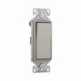 Eaton 7501SG-BOX decorator dimmer switch, 15A, 120/277V, Back push wiring, Slvr gran, 1-pole 752803