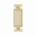 Eaton 7631V-BOX commercial grade decorator switch, Lighted in off position, box, #14-10 AWG, 20A, Flush, 120/277V, Back/side, Maintained, Ivory, Motor Control, Fan, LED, Incand, Florscnt, Halogen, Single-pole, Thermoplastic 647710
