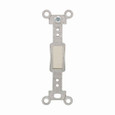 Eaton 756LA wallplate toggle insert, Light almond