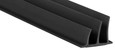 Pemko S773 fire and smoke door gasketing in Black silicone finish, 3/8 inch x 1/2 inch profile with adhesive backing