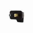 Eaton 84-6BK-BOX straight blade angled plug , #18-16 AWG, 15A, Commercial|Residential, 125V, Back wire, Black, Brass, Thermoplastic rubber, 1-15P, Two-pole, two-wire, non grounding, Screw, 0.33", Thermoplastic rubber, ED Box, polarized