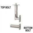 Cal-Royal UNIFB930 Universal Flush Bolts for Metal and Wood Doors with Self-Latching and Fire Latch Bolt Combination
