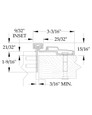 ABH ABH A450HD Aluminum Continuous Gear Hinges Half Surface - Short Frame Leaf ABH-A450HD