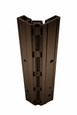 ABH A570HD Heavy-Duty Aluminum Continuous Gear Hinge Full Surface Dark Bronze Finish 450 lb Capacity