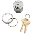 Schlage Schlage Commercial 20-013 1-3/4" 6-Pin Mortise Cylinder, Adams Rite Cam, 2 Keys, 3/8 In. Blocking Ring SCH-20-013-134