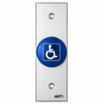 RCI 916 Series Tamper-Resistant Push Button Switch with Handicap Logo Blue 1-3/4" Electronic Access Control