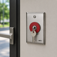 RCI 920 Series Emergency Release Keyswitch/Button with Maintained Operation and Satin Stainless Steel Finish