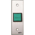 RCI 975 Series Illuminated Exit Pushbutton with LED Green Lens and Tamper-Resistant Design