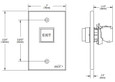 RCI RCI 975 Illuminated Exit Pushbutton DOR975