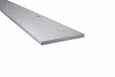 Pemko 357 T Overlapping Astragal 2" Width Galvannealed Steel Door Seal System – angled top view showing mounting hole