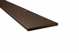 Pemko 357 T Overlapping Astragal 2" Width Dark Bronze Anodized Aluminum Door Seal System – angled top view showing mounting hole