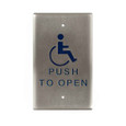 RCI RCI 940 Rectangular Push Plate with Brushed Stainless Steel Finish DOR940