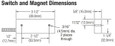 RCI RCI 9530 Balanced Magnetic Contact/Door Position Switch DOR9530